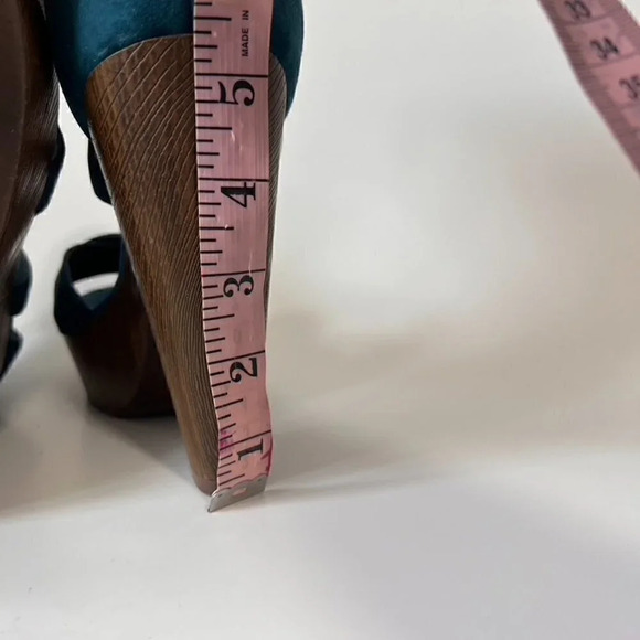 G by Guess Blue Strappy Heels with Ankle Strap - Picture 5 of 5